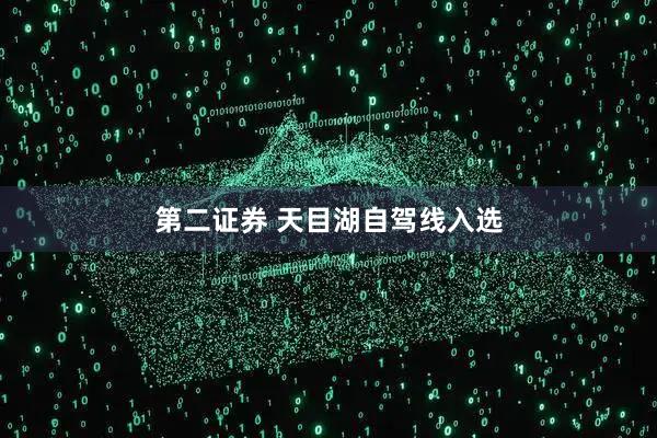 第二证券 天目湖自驾线入选